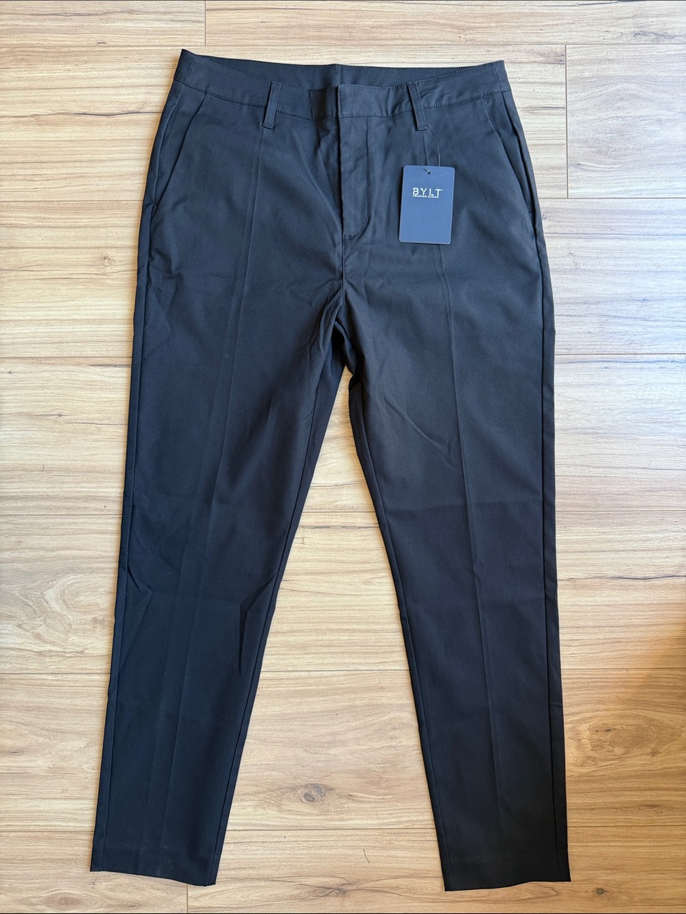 NEW BYLT Basics Men's Black Slim Dress Pants 34